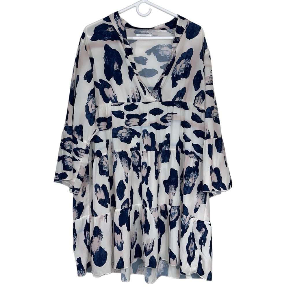 Belinda Leopard Print Tiered Tunic Dress